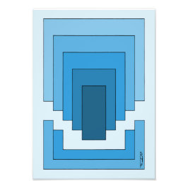 Foto Abstrato retangular em azul