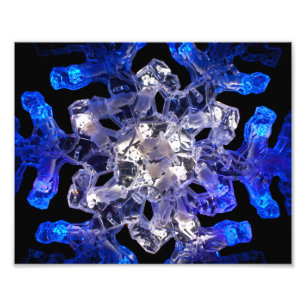 Foto Abstrato Snowflake Photo Impressão