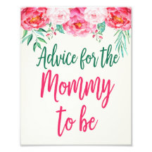 Aconselhamento para Sinais de Mamãe, Chá de fralda