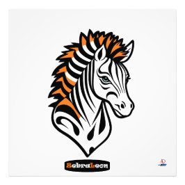 Foto Adaptives ZebraLeon - Illustration Acrylwandkunst