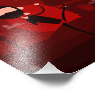 Foto Adesivo de Pôr do Sol Vermelho Chute Alto Ninja Fu