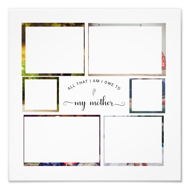 Foto Adicione sua própria Cólula Fotográfica Mãe Melhor (Frente)