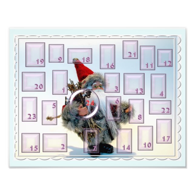 Foto adventskalender com barbudo nikolaus (Frente)