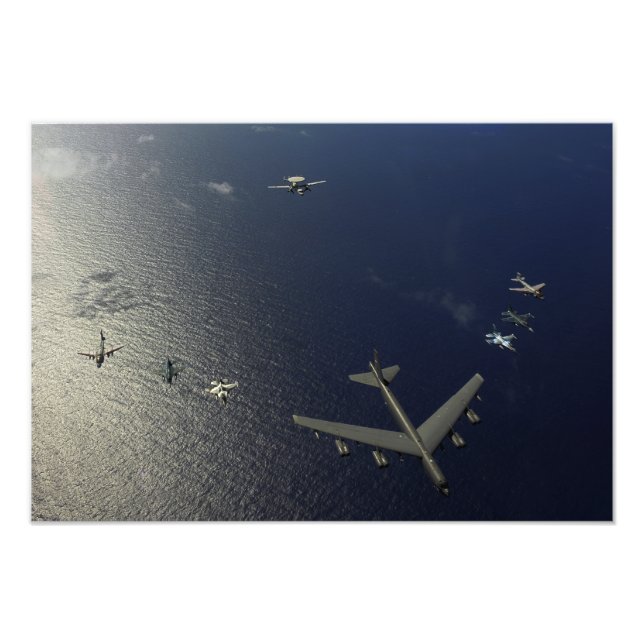 Foto Aeronave da Força Aérea B-52 dos EUA (Frente)