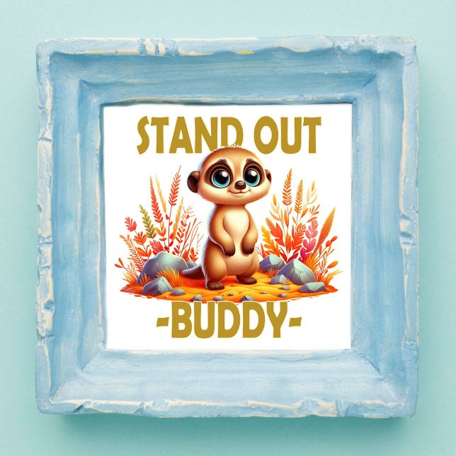 Foto Afaste-se, amigo. Cartoon de Suricate Meerkat (Criador carregado)