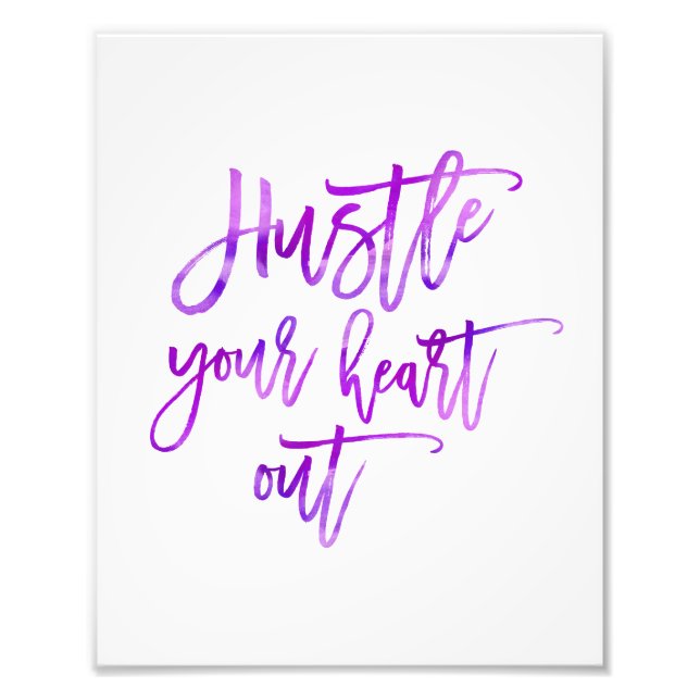 Foto Afaste Seu Coração | Púrpura Aquarela (Frente)