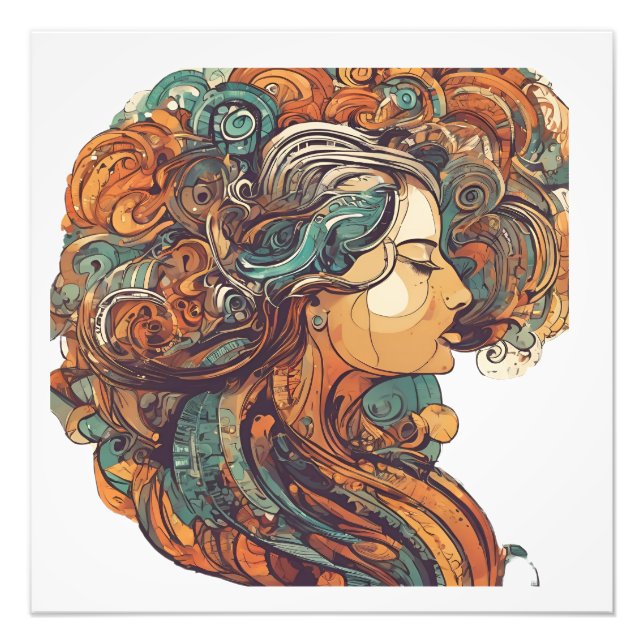 Foto Afro Boho Queen - Colorida Artística (Frente)