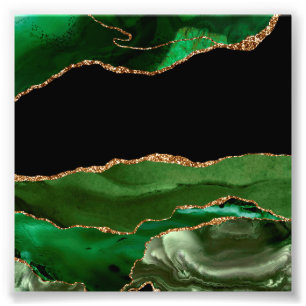 Foto Ágata Contemporânea com Efeito Esmeralda Verde Már