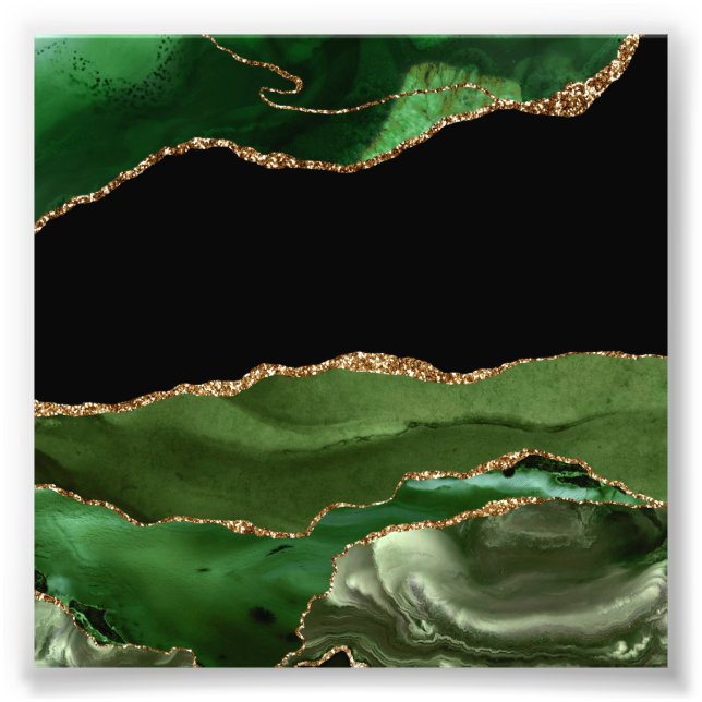 Foto Ágata Contemporânea com Efeito Esmeralda Verde Már (Frente)