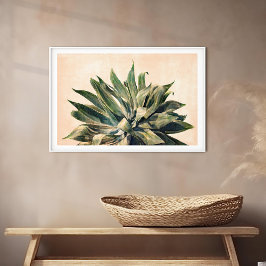 Foto Agave Watercolor Painting Southwest Sage Green