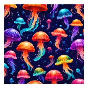 Foto Água-viva colorida