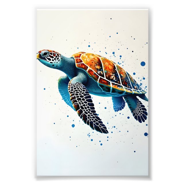 Foto Águas Calmas: Celebrar Tartarugas do Mar com ocean (Frente)