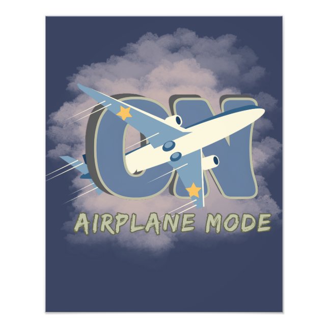 Foto Airplane Mode ON – Travel Wall Art (Frente)