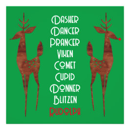 Foto Alargamento - Reindeer Papai noel - Rudolph