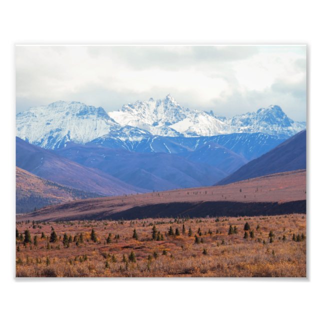 Foto Alasca, Montanhas Snowy, Fall Foothills, Denali (Frente)