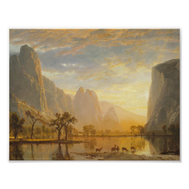 Foto Albert Bierstadt - Vale do Yosemite (Frente)