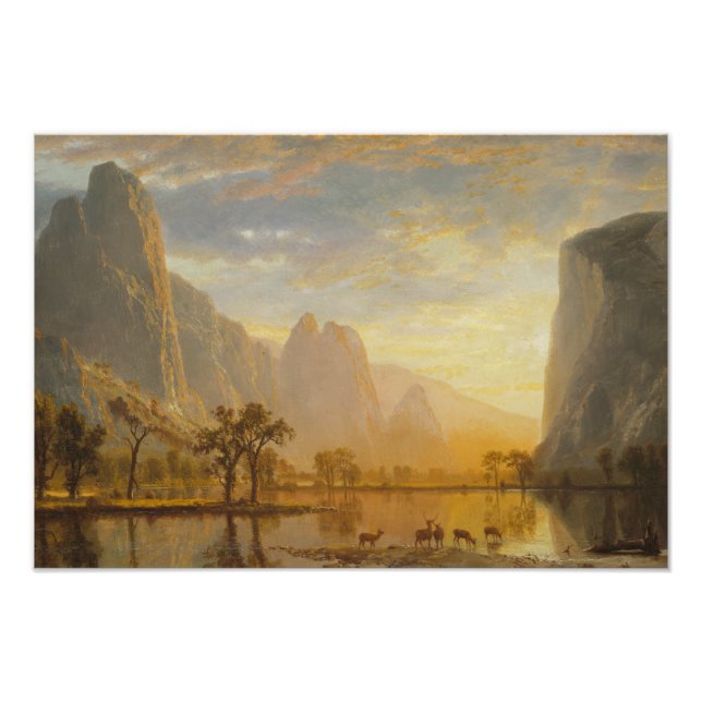 Foto Albert Bierstadt - Vale do Yosemite (Frente)