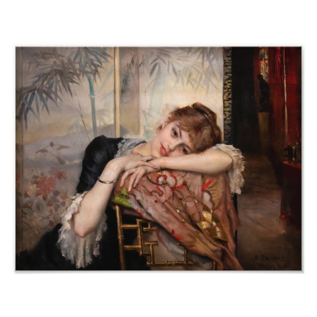 Foto Albert Edelfelt - A Parisiense / Virginie (Frente)