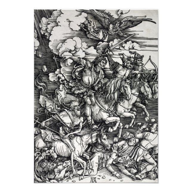 Foto Albrecht Dürer Four Cavaleiros do Apocalipse Pos (Frente)