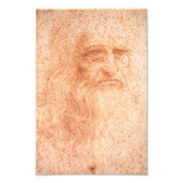 Foto Alcatrão Vermelho Autoretrato Leonardo da Vinci