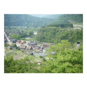 Foto Aldeia Montanhosa Japonesa Pitoresca