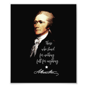 Foto Alexander Hamilton. Aqueles que representam nada