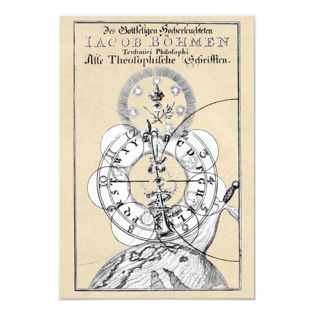 Foto Alfabeto Esotérico de Jakob Böhme (Frente)
