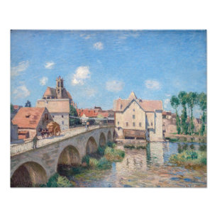 Foto Alfred Sisley trabalho de arte - Le Pont de Moret