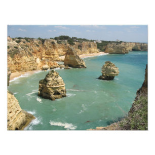 Foto Algarve, Portugal, praia de Benagil e penhascos