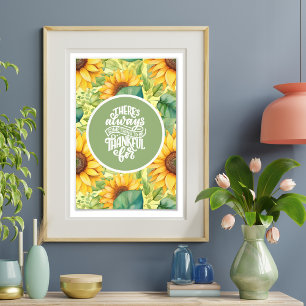 Foto "Algo Para Agradecer" Poster de girassol