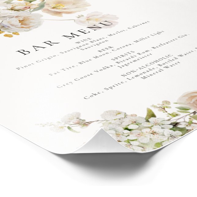 Foto Allure - White Roses & Baby's Breath (Borda)