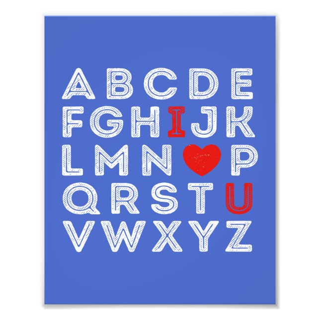 Foto Alphabet ABC I Love You (Frente)