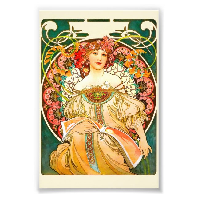 Foto Alphonse Mucha Art Nouveau Daydre (Frente)