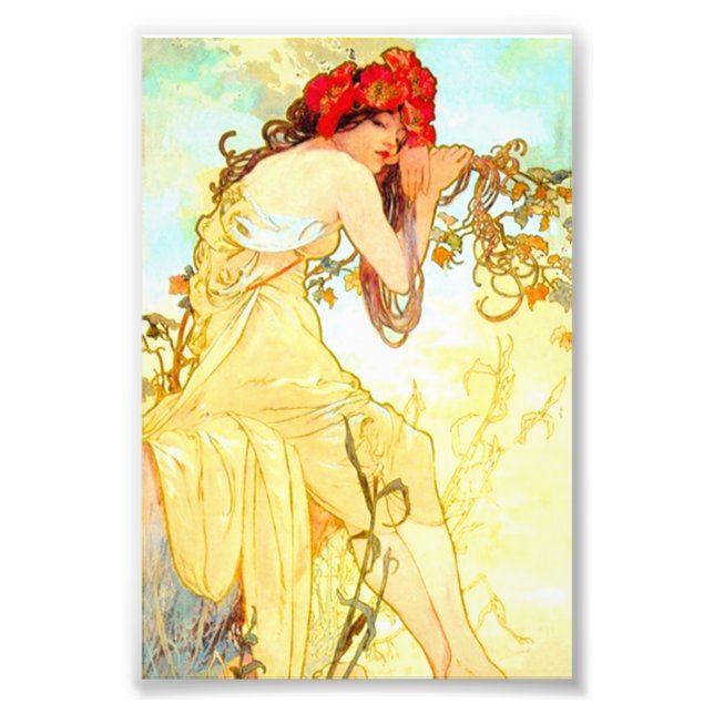 Foto Alphonse Mucha Art Nouveau Summer (Frente)
