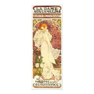Foto Alphonse Mucha Lady do Impressão de Camelias