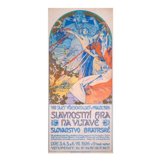 Foto Alphonse Mucha para o Festival de Sokol (1926) (Frente)