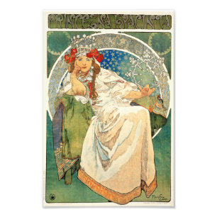 Foto Alphonse Mucha Princess Hyacinth Impressão