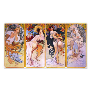 Foto Alphonse Mucha quatro estações Prin