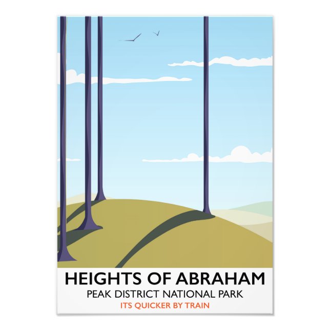 Foto Alturas de Abraham Peak District Rail pôster (Frente)