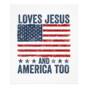 Foto Ama Jesus e América a Deus, cristão 4º de J