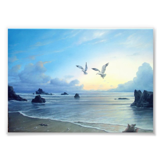 Foto Amanhã, Andas, Tema da Praia Impressão (Frente)