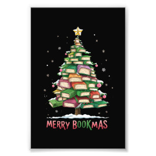 Foto Amante do Livro de Natal Árvore Bibliotecária Feli