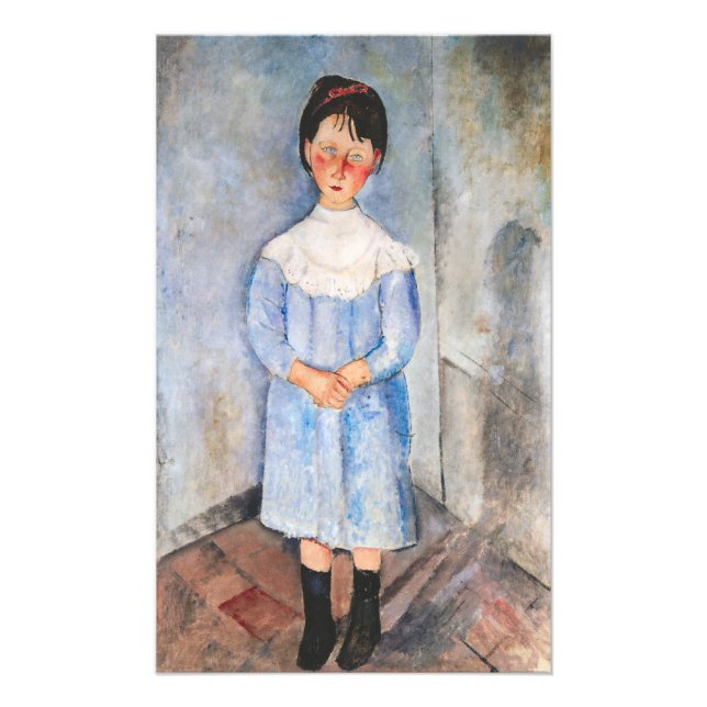 Foto Amedeo Modigliani - Menina de Azul (Frente)