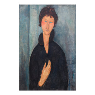 Foto Amedeo Modigliani - Mulher com Olhos Azuis
