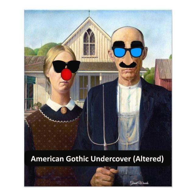 Foto American Gothic (Sob cobrir) por Grant Woods (Frente)
