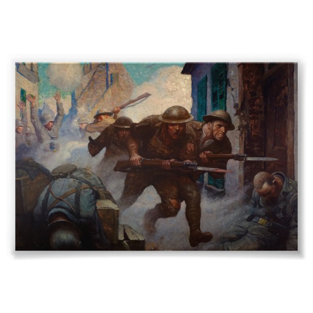 Foto Americanos em Chateau-Thierry por N. C. Wyeth (Frente)