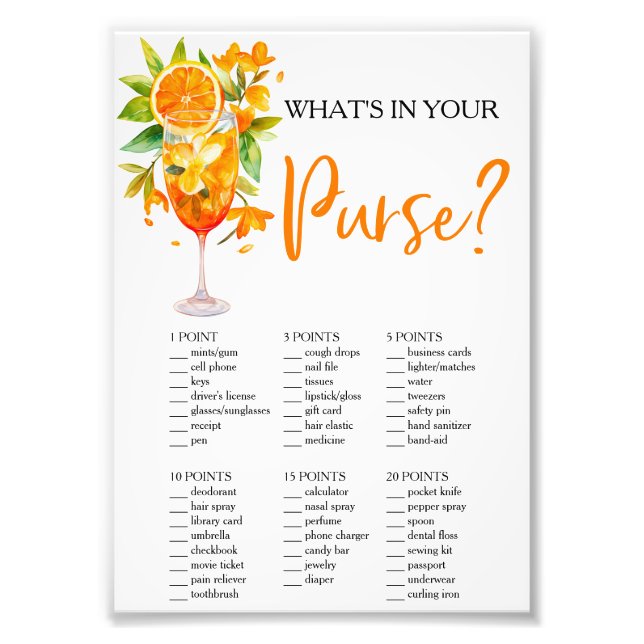 Foto Amor à Primeira Taça O que há na sua Bolsa? (Frente)