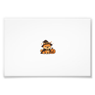 Foto Amor de Cachorrinho no Halloween � Camiseta Clássi