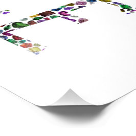 Foto Amor e Paz - Gemstone Lettering Design