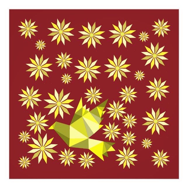 FOTO AMOR PÁSSARO COM PRESENTE DE FLORES DIA ESPECIAL,  (Frente)